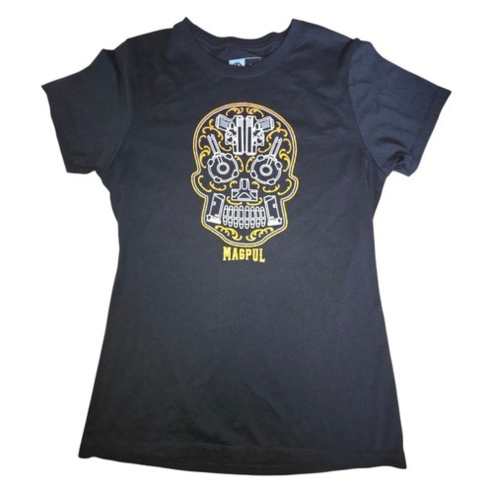 Magpul Sugar Skull Day Of The Dead Blend T-Shirt Black Women's Medium